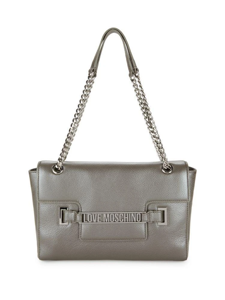 商品Moschino|Textured Leather Shoulder Bag,价格¥1573,第1张图片