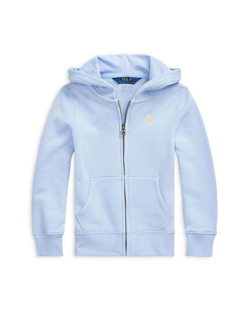 商品Ralph Lauren|Girls' Terry Full-Zip Hoodie - Little Kid, Big Kid,价格¥188,第1张图片详细描述