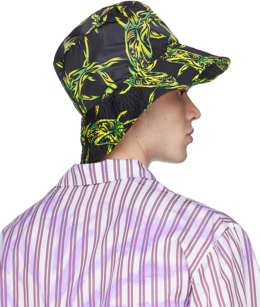 Black Nylon Bucket Hat商品第2张图片规格展示