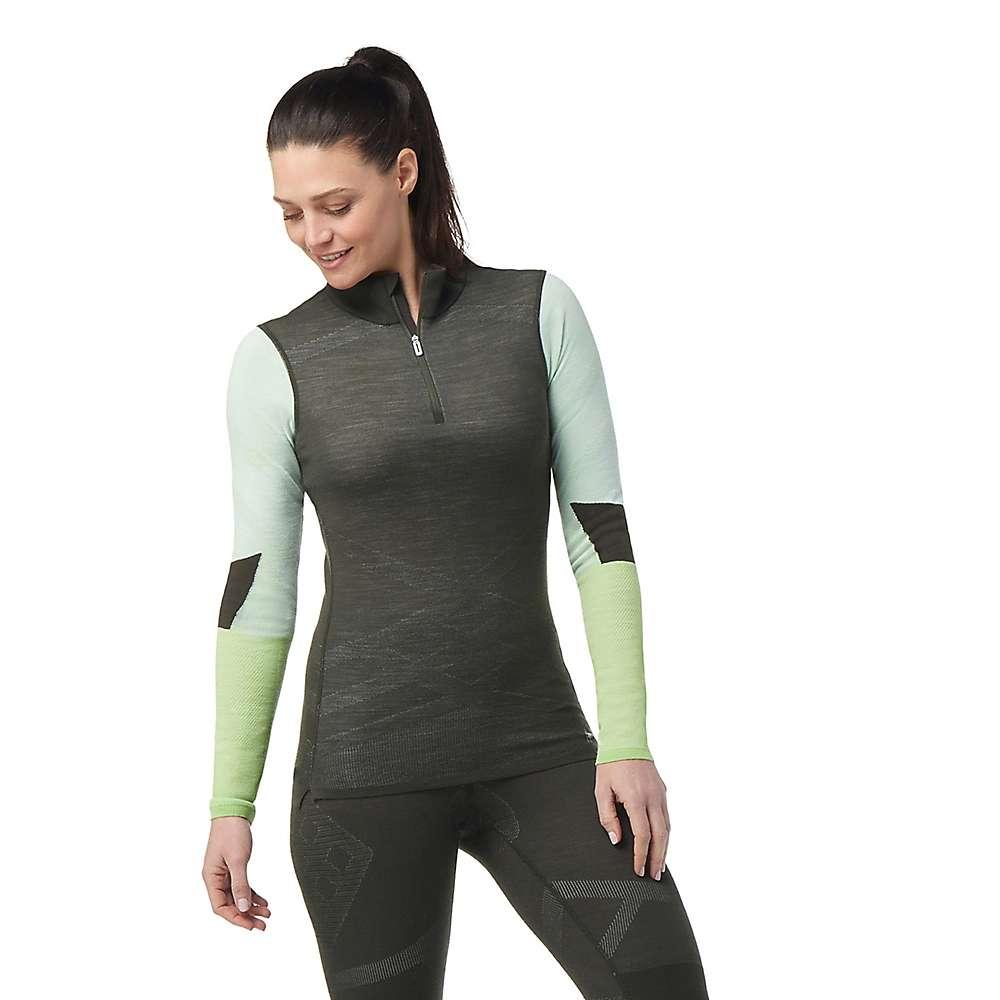 Smartwool Women's Intraknit Thermal Merino Base Layer Colorblock 1/4 Zip Top商品第4张图片规格展示