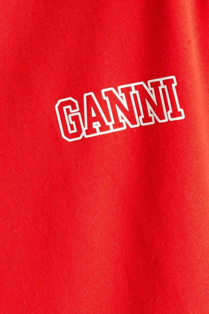 商品Ganni|Printed cotton-blend jersey T-shirt,价格¥286,第2张图片详细描述