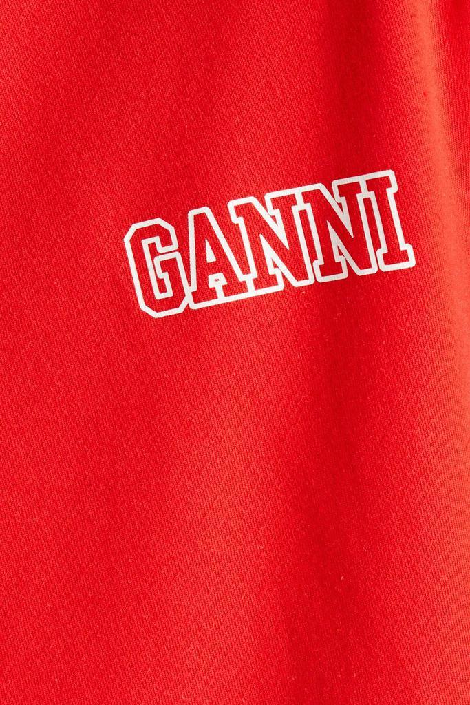 商品Ganni|Printed cotton-blend jersey T-shirt,价格¥264,第6张图片详细描述