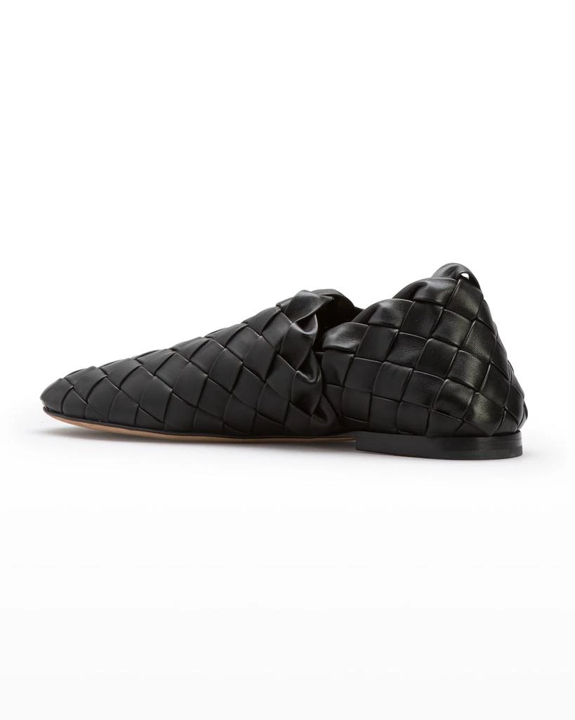 商品Bottega Veneta|Men's Woven Leather Slippers, Black,价格¥19160,第3张图片详细描述