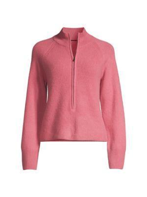 商品Tahari|Cashmere Zip-Up Sweater,价格¥782,第6张图片详细描述