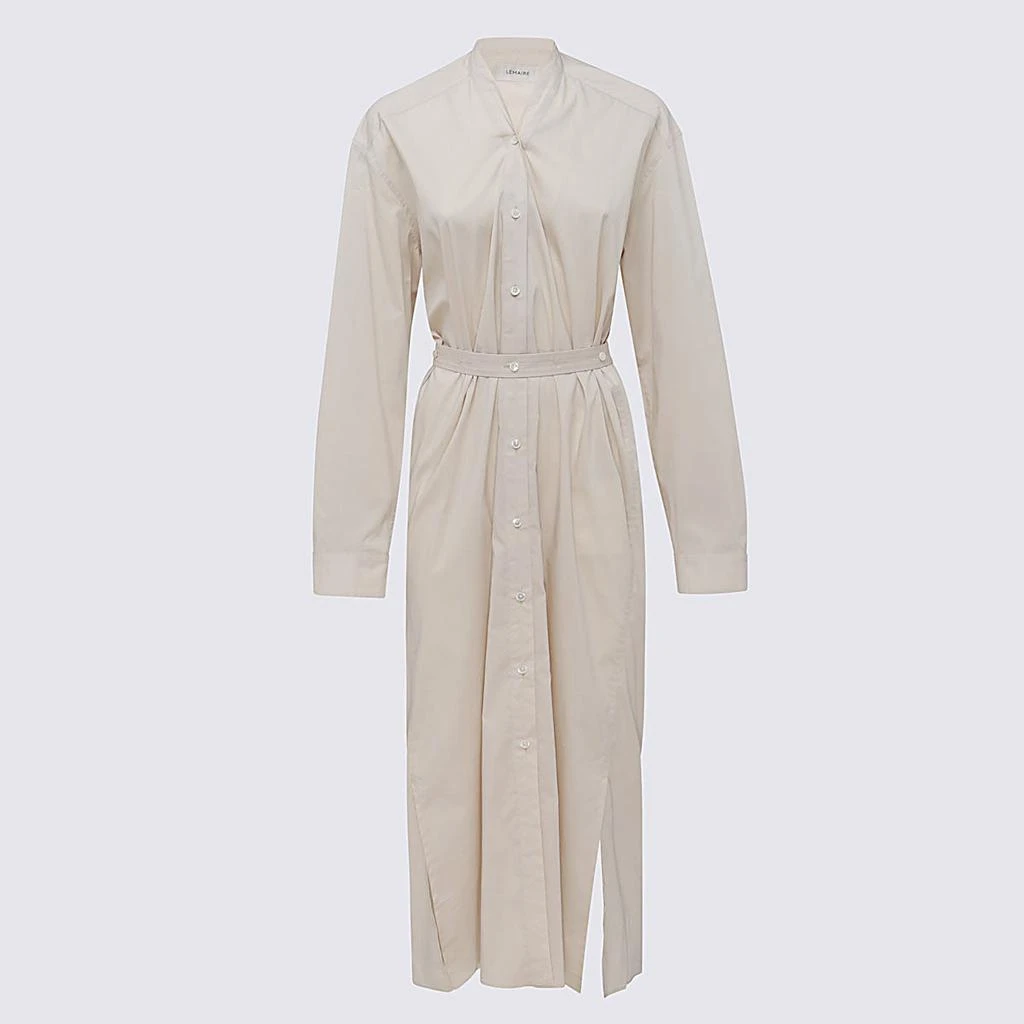 商品Lemaire|IVORY COTTON SHIRT DRESS,价格¥3472,第1张图片