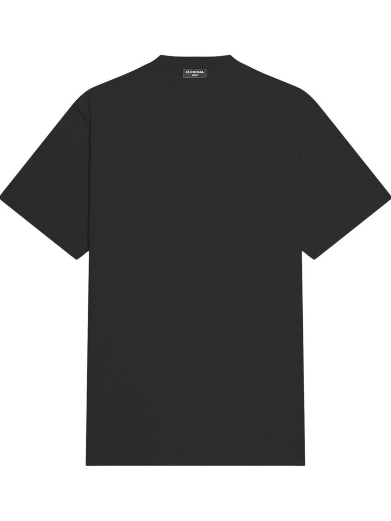商品Balenciaga|BALENCIAGA Long Boxy T-Shirt Black/White,价格¥4374,第1张图片