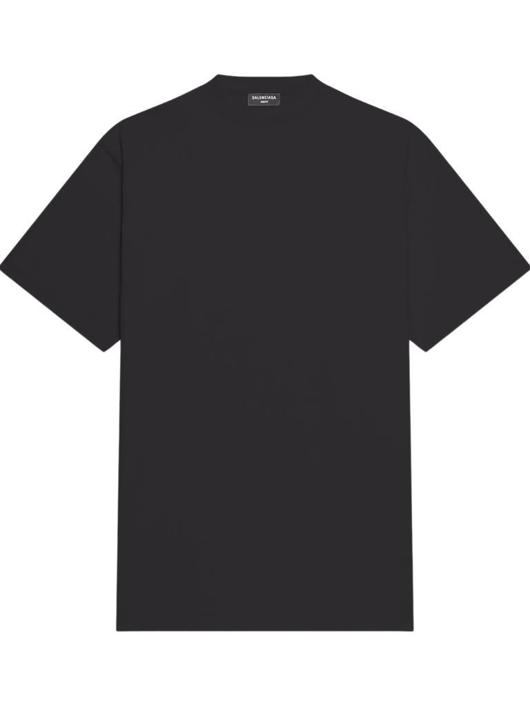 商品Balenciaga|BALENCIAGA Long Boxy T-Shirt Black/White,价格¥3236,第1张图片