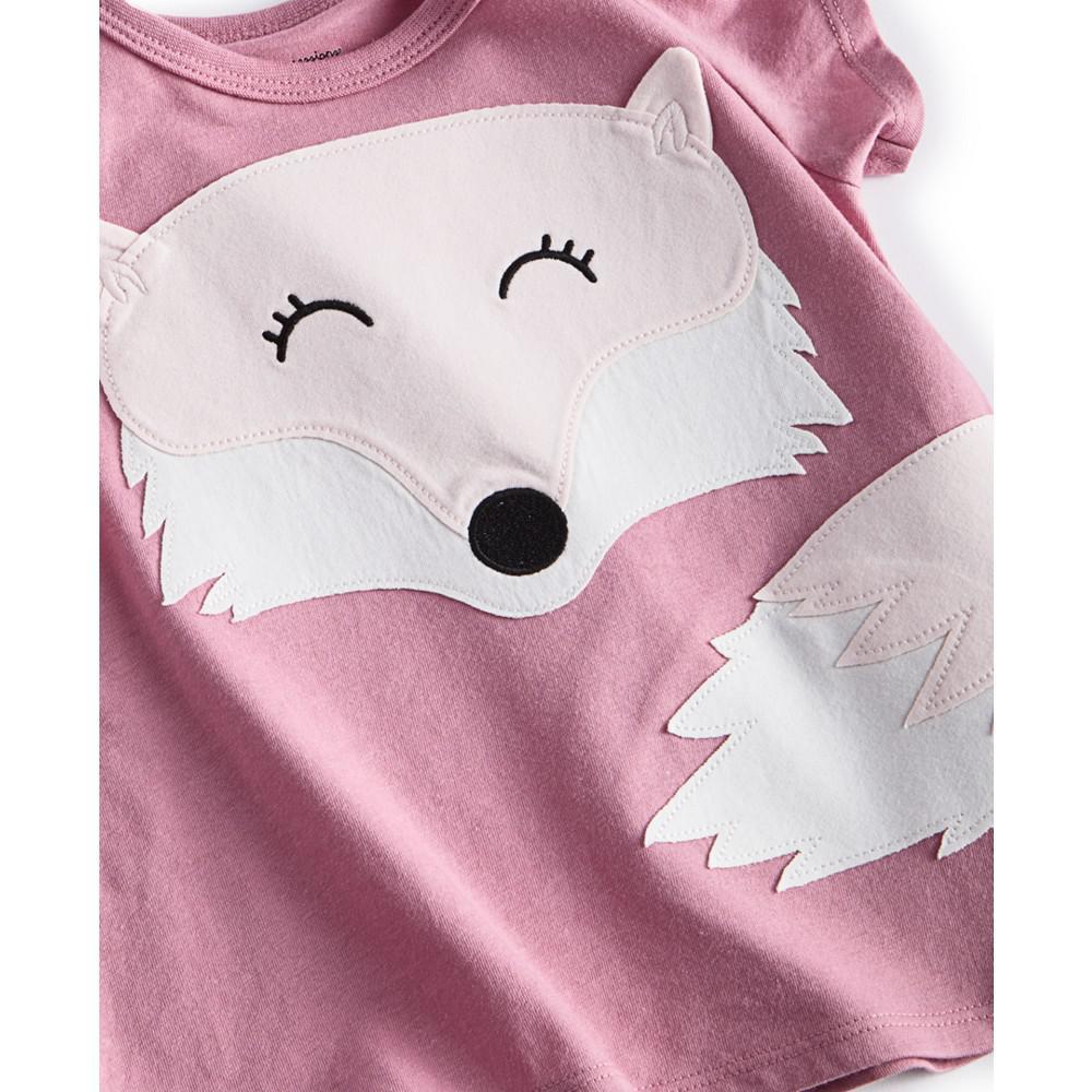 商品First Impressions|Baby Girls Francie Fox T-Shirt, Created for Macy's,价格¥37,第5张图片详细描述