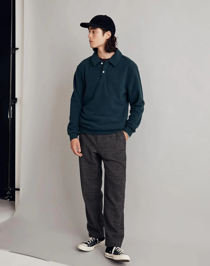 商品Madewell|(Re)sourced Fleece Polo Shirt,价格¥359,第1张图片