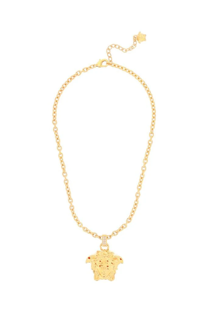 商品Versace|La Medusa Necklace With Crystals,价格¥2559,第1张图片