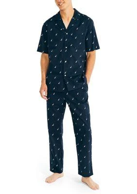 商品Nautica|J Class Printed Cotton Sleep Shirt,价格¥243,第4张图片详细描述