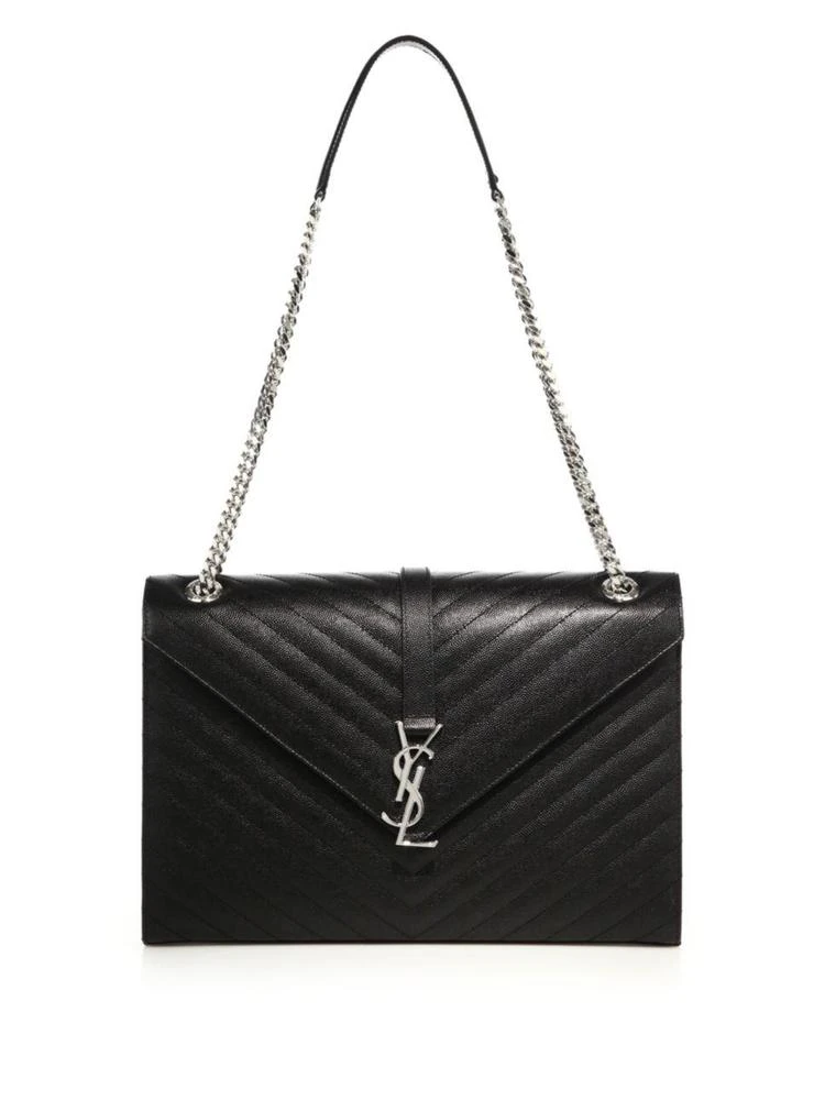 商品Yves Saint Laurent|Monogram 大号真皮链条单肩包,价格¥19408,第1张图片