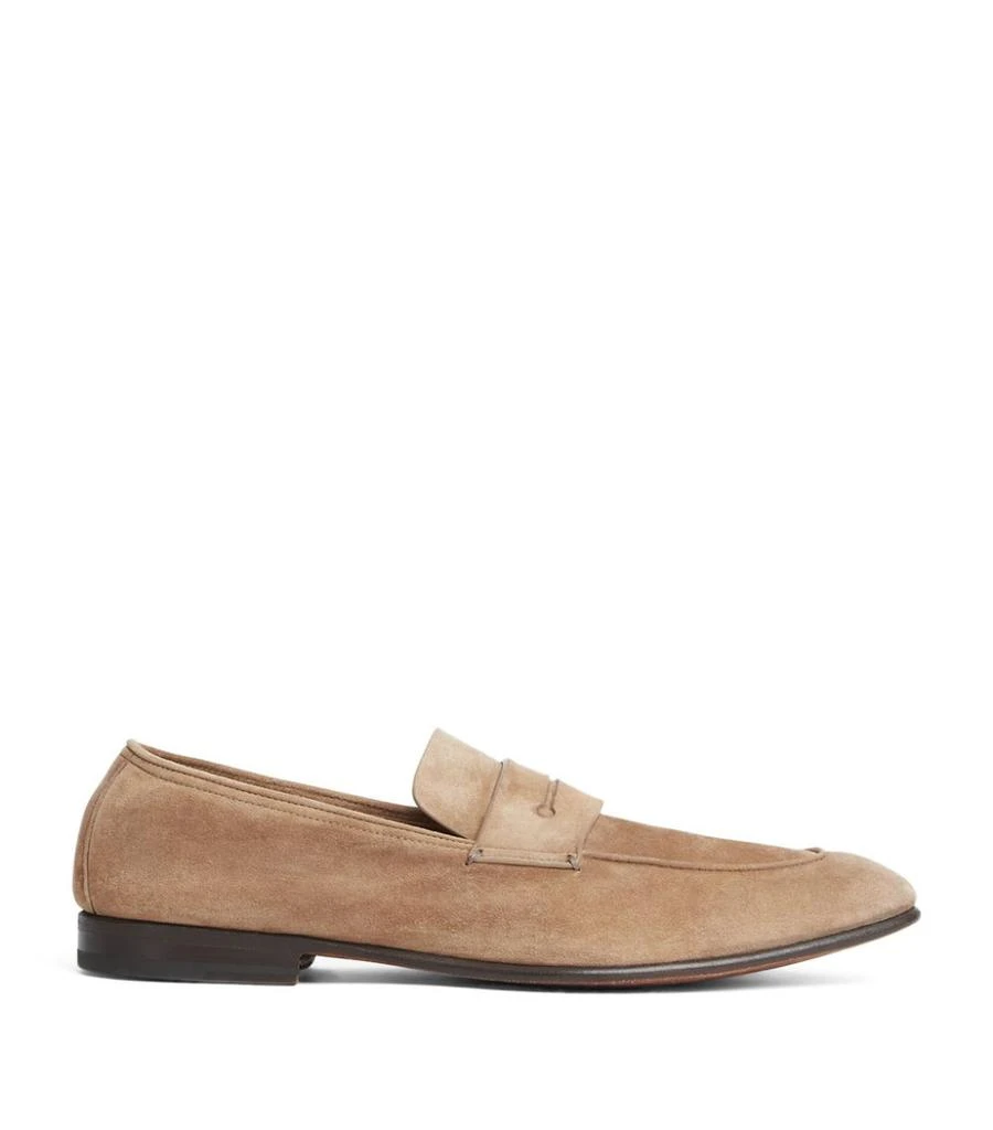 商品Zegna|Suede L’Asola Loafers,价格¥7014,第1张图片