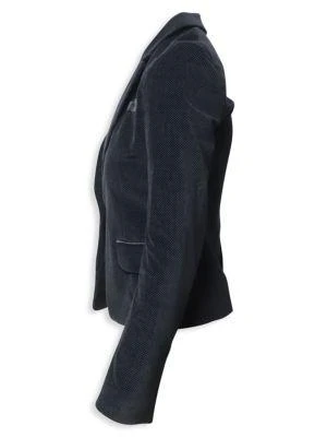 商品[二手商品] Maje|Maje Micro Polka Dot Blazer In Black Velvet,价格¥1977,第3张图片详细描述