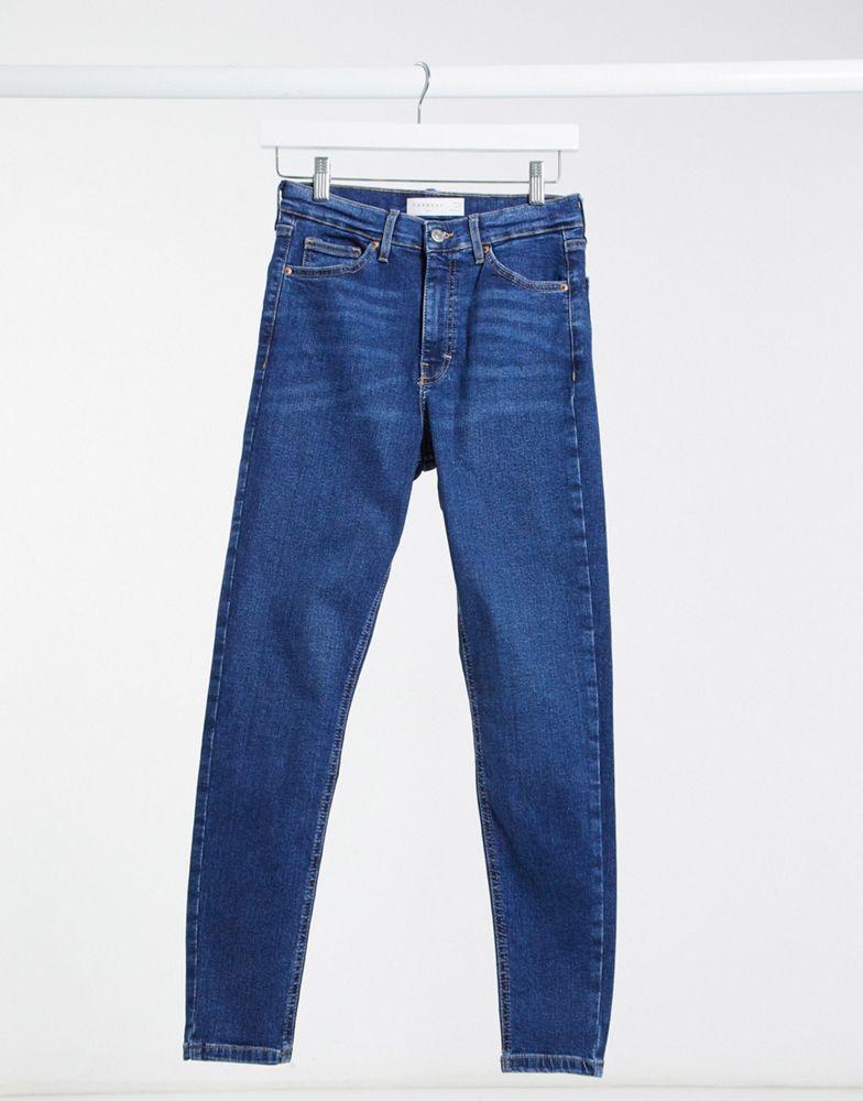 Topshop Jamie jeans in rich blue商品第1张图片规格展示