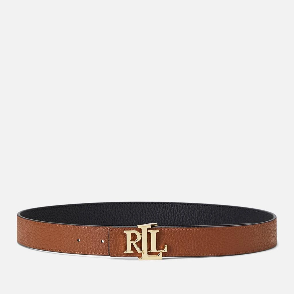 商品Ralph Lauren|Lauren Ralph Lauren Women's Reversible 30 Medium Belt - Black/Lauren Tan,价格¥953,第2张图片详细描述