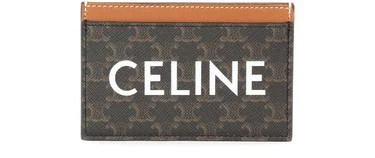 商品Celine|Celine Triomphe 帆布印花卡夹,价格¥2122,第1张图片