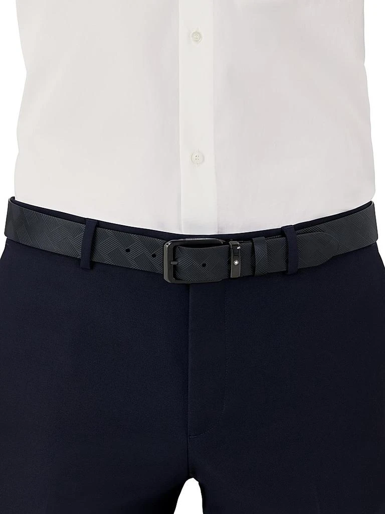 商品MontBlanc|Branded Buckle Leather Cut-to-Size Reversible Belt,价格¥3200,第4张图片详细描述