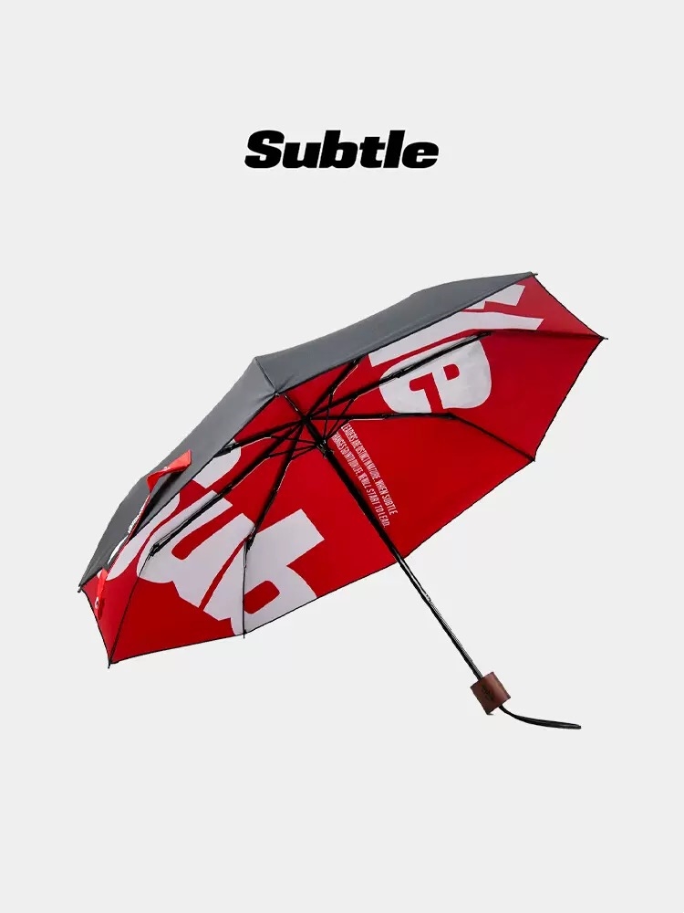 Subtle | 晴雨两用伞防紫外线防晒伞女可背遮阳伞三折印花雨伞男 228.75元 商品图片