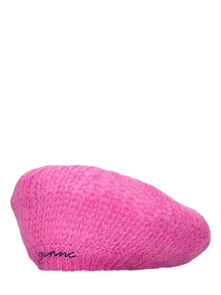 商品Ganni|Mohair Beret W/ Logo,价格¥360,第2张图片详细描述