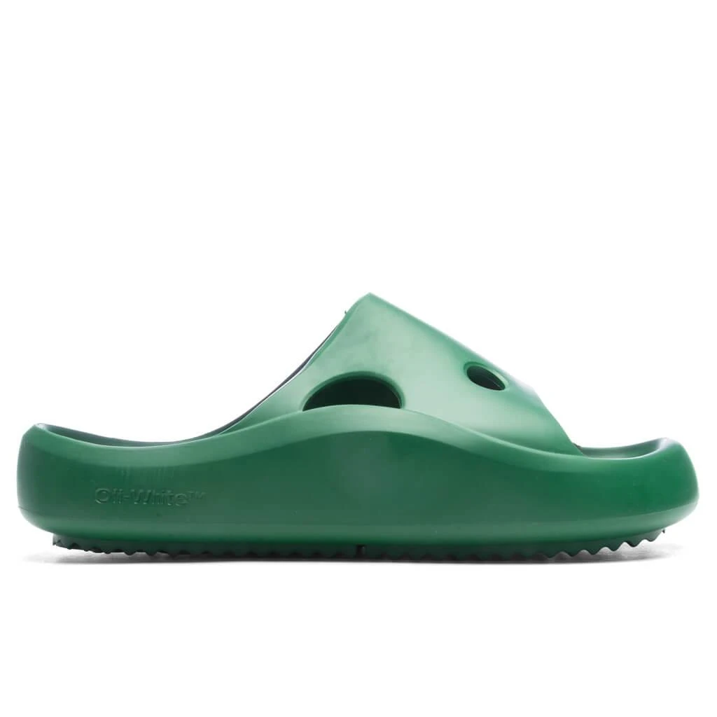 商品Off-White|Meteor Rubber Slider - Green/Green,价格¥2304,第1张图片