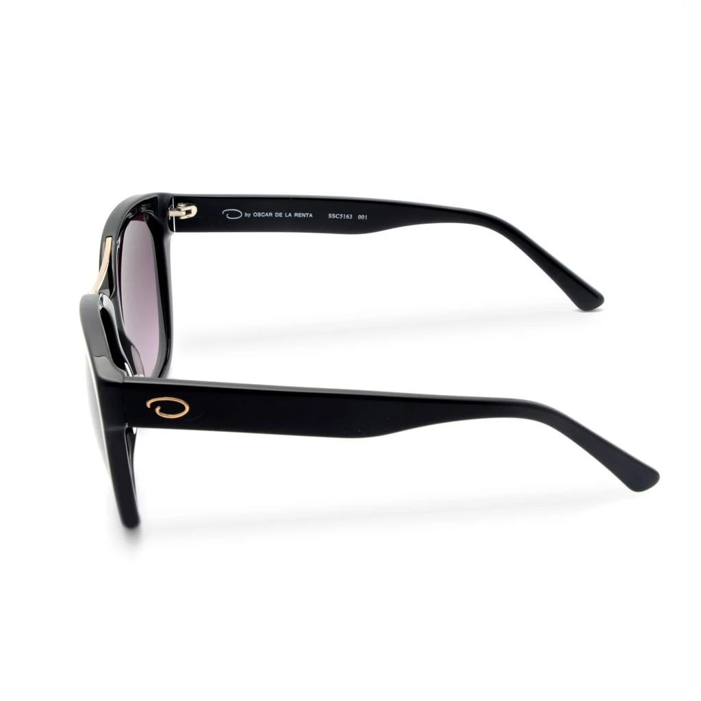 商品Oscar de la Renta|Oscar De La Renta Acetate Black Rose Gradient Oversize Sunglasses SSC5163CEI-001,价格¥455,第3张图片详细描述