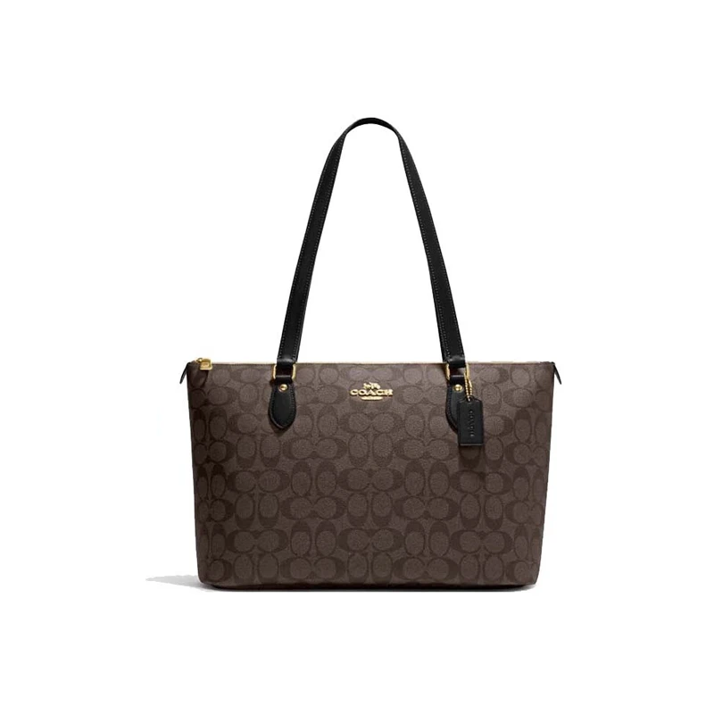 商品Coach|COACH/蔻驰 女士PVC配皮单肩手提托特包 CH504IMAA8,价格¥1454,第1张图片