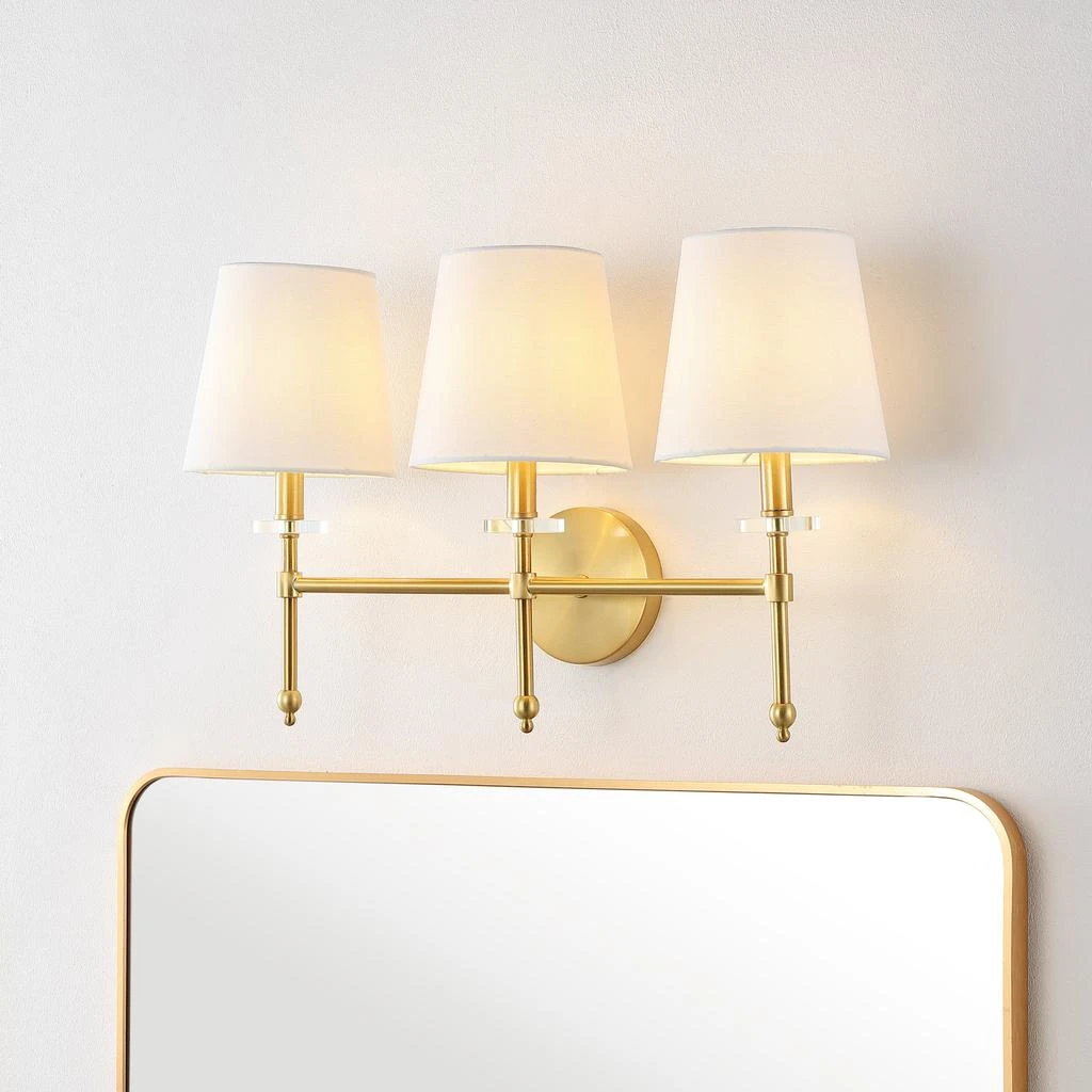 商品JONATHAN Y|Olivia 23" 3-Light Modern Midcentury Iron LED Vanity,价格¥1084,第3张图片详细描述