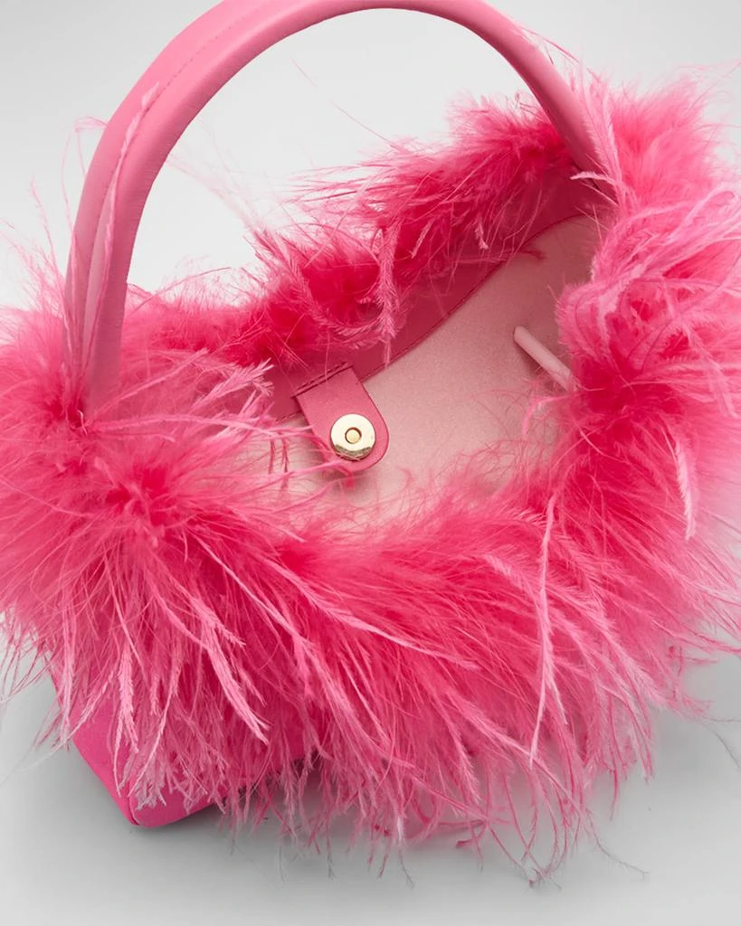 商品Sophia Webster|Dusty Mini Faux Feather Hobo Bag,价格¥5378,第3张图片详细描述