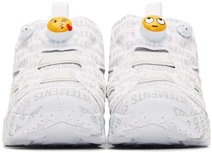 商品Vetements|White Reebok Classics Edition Logo Emoji Instapump Fury Sneakers,价格¥2224,第2张图片详细描述