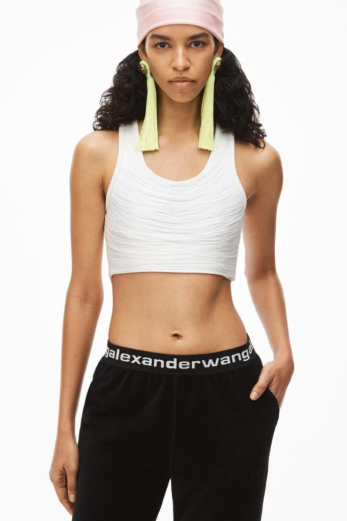 商品Alexander Wang|LOGO ELASTIC JOGGER IN STRETCH CORDUROY,价格¥2228,第5张图片详细描述