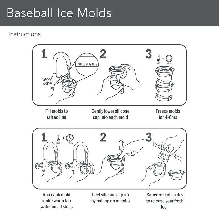 Baseball Ice Molds, Set of 2 商品