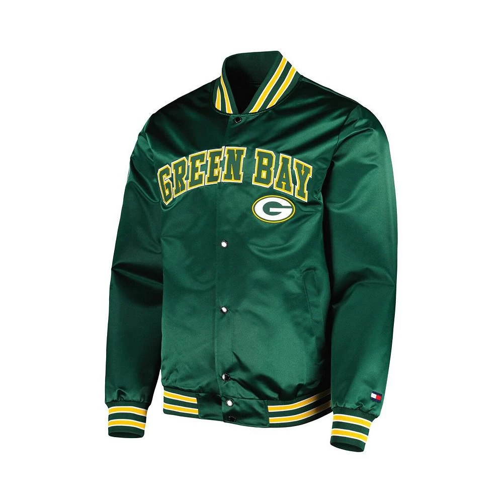 商品Tommy Hilfiger|Men's Green Green Bay Packers Elliot Varsity Full-Snap Jacket,价格¥772,第2张图片详细描述