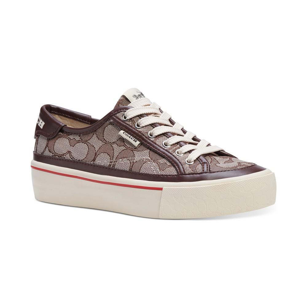 商品Coach|Women's Citysole Platform Jacquard Sneakers,价格¥545,第3张图片详细描述