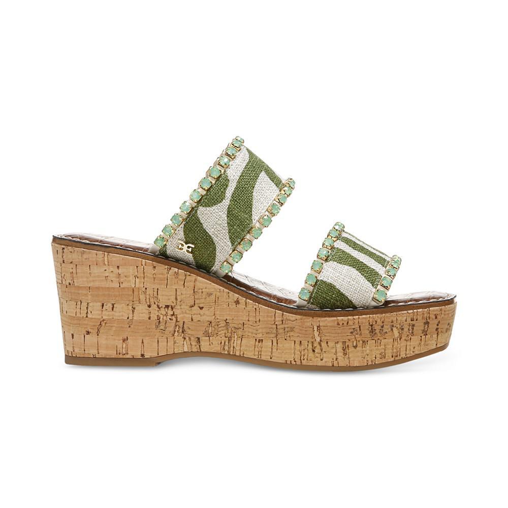 商品Sam Edelman|Women's Angelina Platform Wedge Slide Sandals,价格¥724,第4张图片详细描述