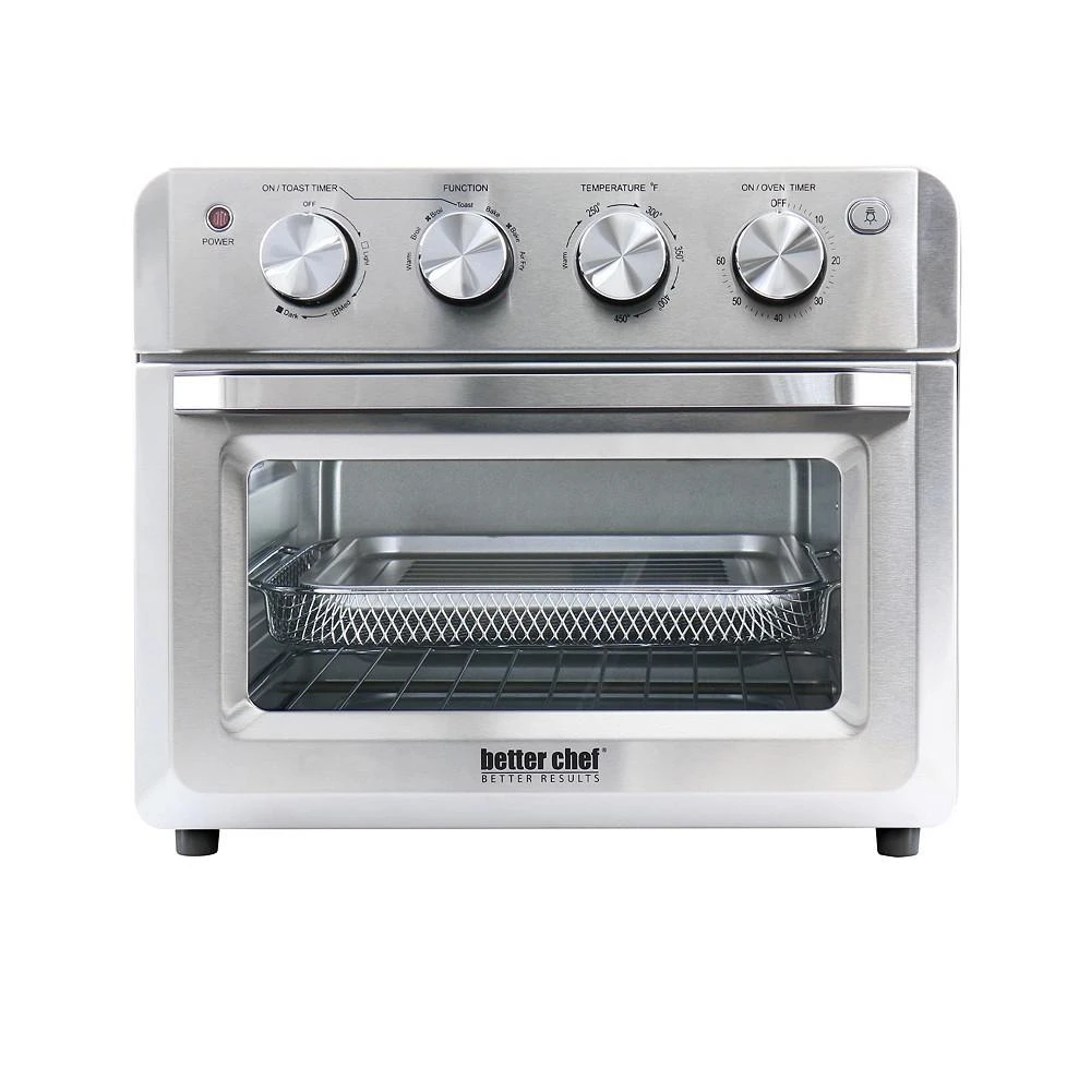 商品Better Chef|Do-It-All 20 Liter Convection Air Fryer Toaster Broiler Oven in Silver,价格¥1117,第2张图片详细描述