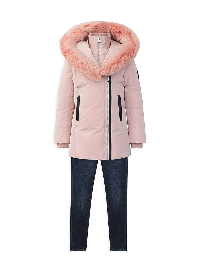 商品Mackage|Little Girl's & Girl's Leelee Long Down Parka,价格¥5134,第2张图片详细描述