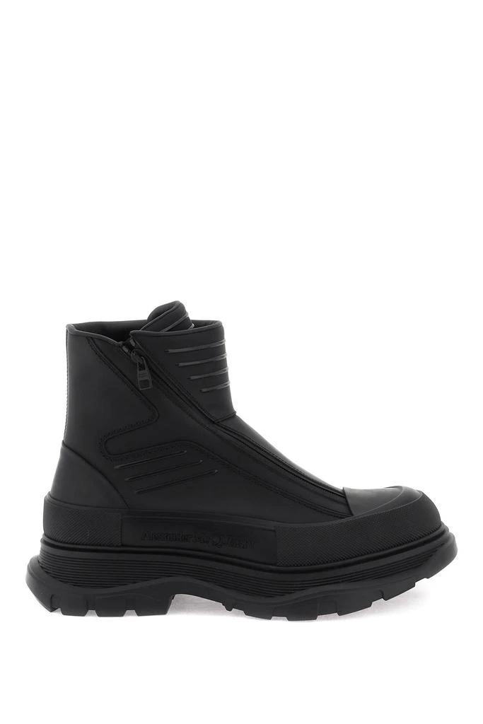 商品Alexander McQueen|rubberized fabric tread slick ankle boots,价格¥1993,第1张图片