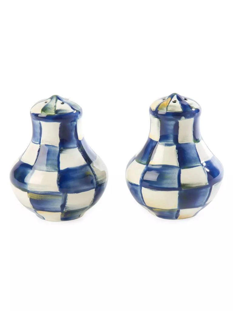 商品MacKenzie-Childs|Royal Check Enamel Salt & Pepper Shaker Set,价格¥524,第1张图片