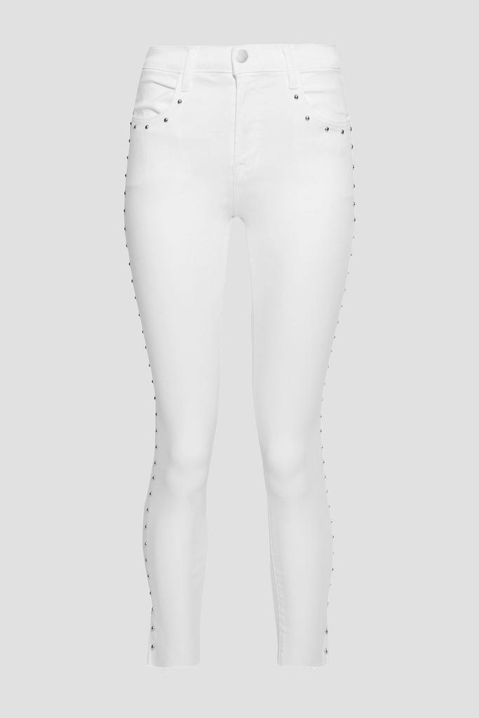 Alana cropped studded high-rise skinny jeans商品第3张图片规格展示