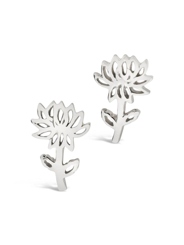 商品Sterling Forever|Sterling Silver Birth Flower Earring Studs - November,价格¥123,第2张图片详细描述