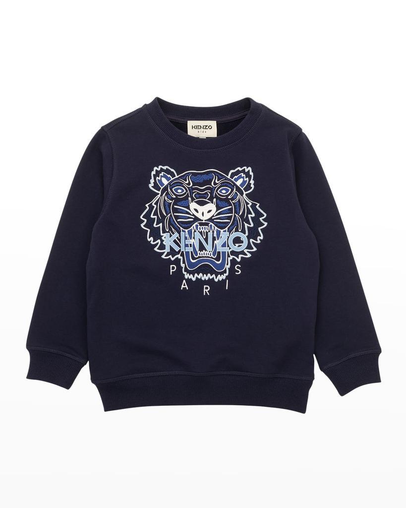 商品Kenzo|Boy's Classic Tiger Embroidered Sweatshirt, Size 6-12,价格¥897,第1张图片