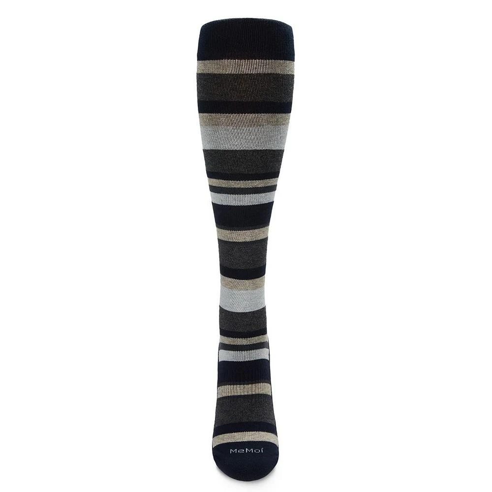 商品Memoi|Multi Striped Cotton Compression Socks,价格¥133,第3张图片详细描述