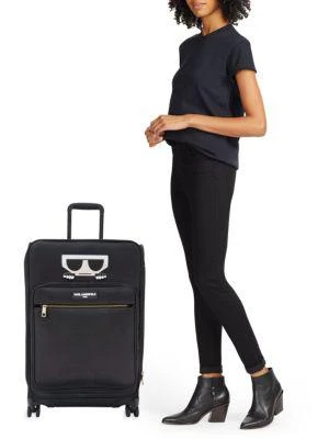 商品Karl Lagerfeld Paris|30-Inch Logo Spinner Suitcase,价格¥1045,第2张图片详细描述