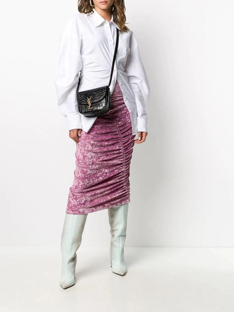 商品Yves Saint Laurent|Kaia Besace Embossed Crossbody Bag,价格¥12821,第5张图片详细描述