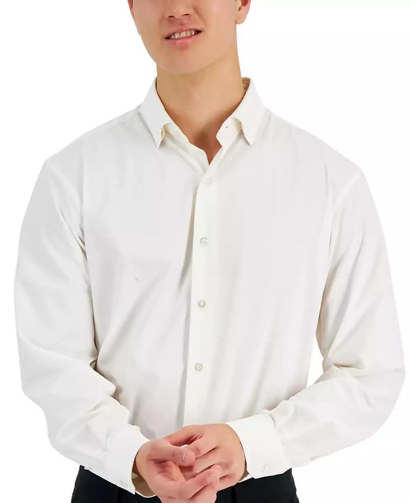 商品Alfani|Men's Regular Fit Travel Ready Solid Dress Shirt, Created for Macy's,价格¥268,第3张图片详细描述