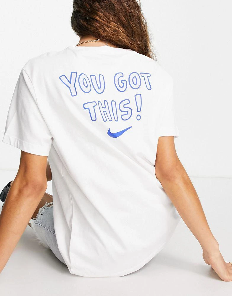 商品NIKE|Nike Football t-shirt with back print in white,价格¥269,第1张图片