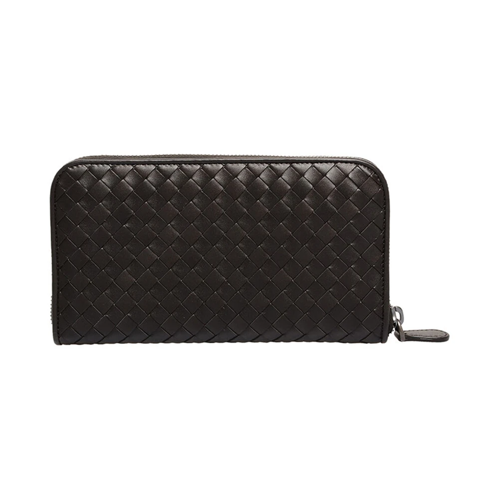 商品[国内直发] Bottega Veneta|Bottega Veneta 葆蝶家 中性深棕色牛皮长款钱包 114076-V4651-2006,价格¥5687,第1张图片