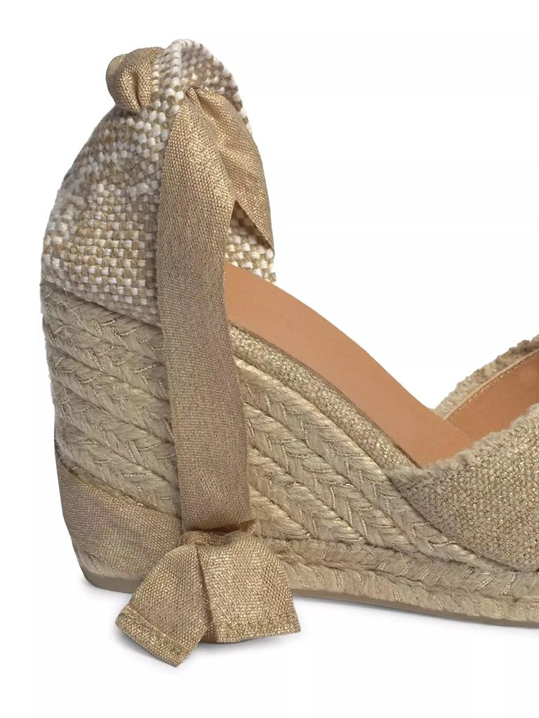 商品CASTAÑER|Bluma 80MM Linen Espadrille Wedge Sandals,价格¥499,第3张图片详细描述