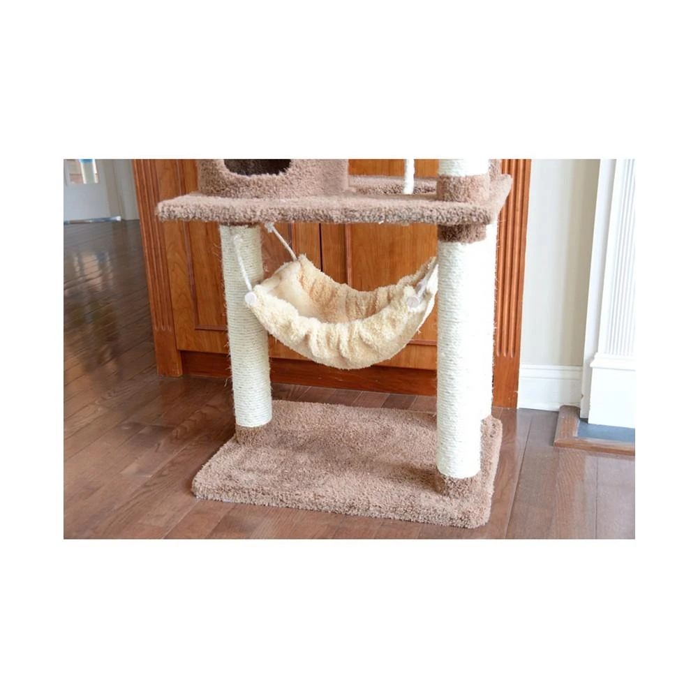 70" Real Wood Cat Tree With Scratch Posts & Hammock 商品
